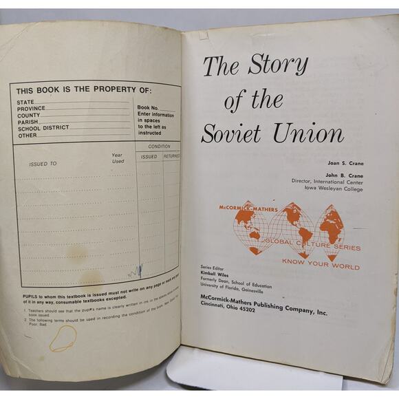 Vintage 1969 Story of the Soviet Union Russia USSR CCCP - School textbook - Picture 2 of 11